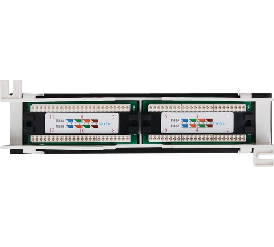 Коммутационная настенная панель Folan 19", 1U, 12 портов, Кат.5e, неэкранированная, черная 1 шт FC-UWP-12-UD2
