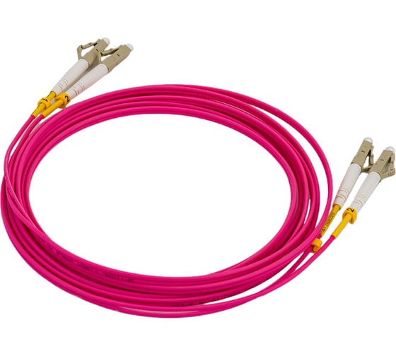 Оптический патч-корд TopLAN, дуплексный OM4 MM 50/125, 3.0 м DPC-TOP-OM4-LC/P-LC/P-3.0