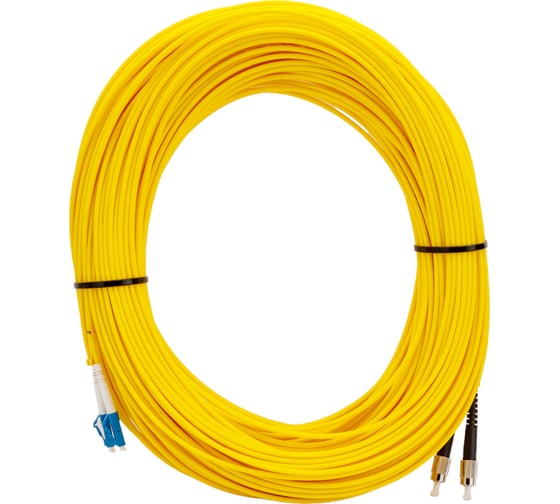 Оптический патч-корд TopLAN, дуплексный, 657A1, 50 м, DPC-TOP-657A1-FC/U-LC/U-50
