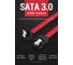 Кабель Vention SATA 3 M/SATA 3 M, угол 90, с защелками, красный - 0.5 м KDDRD 2