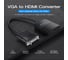 Мультимедиа конвертер Vention VGA + аудио, HDMI, гибкий, черный ACNBB 6