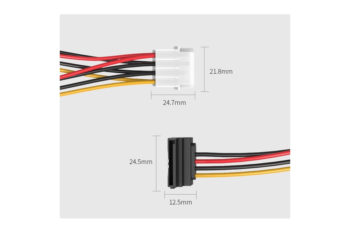 Кабель питания NingBo TL-ATA, Molex - SATA – купить в Ситилинк | 