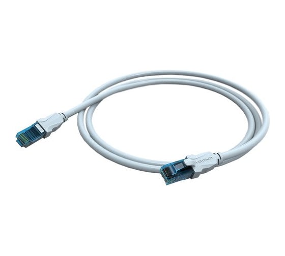 Патч-корд Vention прямой, UTP, cat.5е, RJ45 - 1м, серый VAP-A10-S100