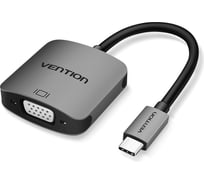 Мультимедиа конвертер Vention USB Type C M/VGA 15F, Серый CGMHA