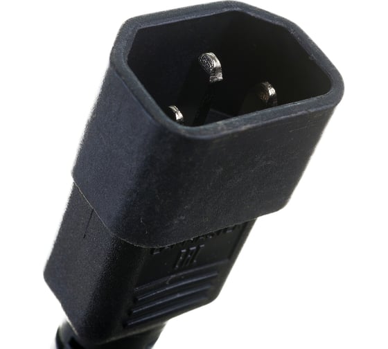Шнур питания с блокировкой LANMASTER C13-C14, 3х0.75, 220В, 10А, черный, 3 метра LAN-PP13L/14-3.0-BK