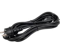 Шнур питания LANMASTER C19-Schuko, 3х1.5, 220В, 16А, 5 метров LAN-PP19/SH-5.0-BK