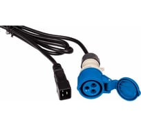 Шнур питания LANMASTER C20-I309 Female, 3х2.5, 220В, 16А, 2.5 метра LAN-PP9F/20-2.5-BK