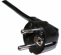 Шнур питания LANMASTER C19-Schuko, 3х1.5, 220В, 16А, черный, 3 метра LAN-PP19/SHA-3.0-BK