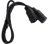 Шнур питания LANMASTER C19-C20, 3х1.5, 220В, 16А, 1 метр LAN-PP19/20-16A-1.0 LAN-PP19/20-1.0-BK