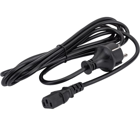 Шнур питания LANMASTER C13-Schuko, 3х0.75, 220В, 10А, черный, 3 метра LAN-PPC-10A-3.0 LAN-PP13/SH-3.0-BK 1