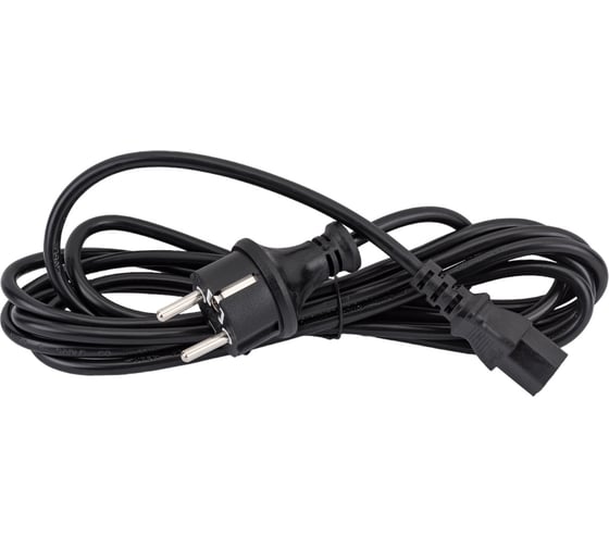 Шнур питания LANMASTER C13-Schuko, 3х0.75, 220В, 10А, черный, 3 метра LAN-PPC-10A-3.0 LAN-PP13/SH-3.0-BK