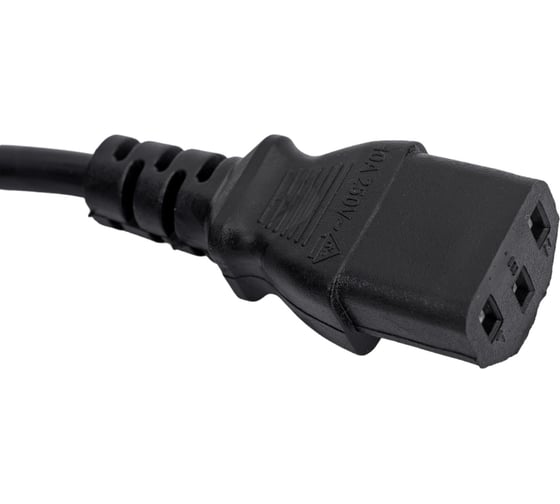 Шнур питания LANMASTER C13-Schuko, 3х0.75, 220В, 10А, черный, 3 метра LAN-PPC-10A-3.0 LAN-PP13/SH-3.0-BK