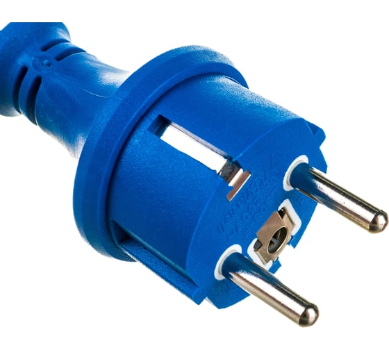 Шнур питания LANMASTER C13-Schuko, 3х0.75, 220В, 10А, синий, 0.5 метра LAN-PP13/SH-0.5-BL