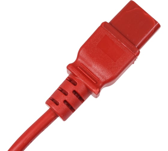 Шнур питания LANMASTER C13-Schuko, 3х0.75, 220В, 10А, красный, 2 метра LAN-PP13/SH-2.0-RD