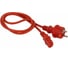 Шнур питания LANMASTER C13-Schuko, 3х0.75, 220В, 10А, красный, 0.5 метра LAN-PP13/SH-0.5-RD 1
