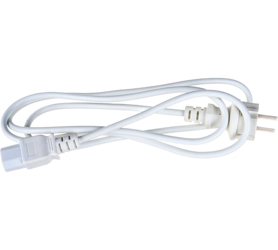 Шнур питания LANMASTER C13-Schuko, 3х0.75, 220В, 10А, белый, 1.8 метра LAN-PP13/SH-1.8-WH 1