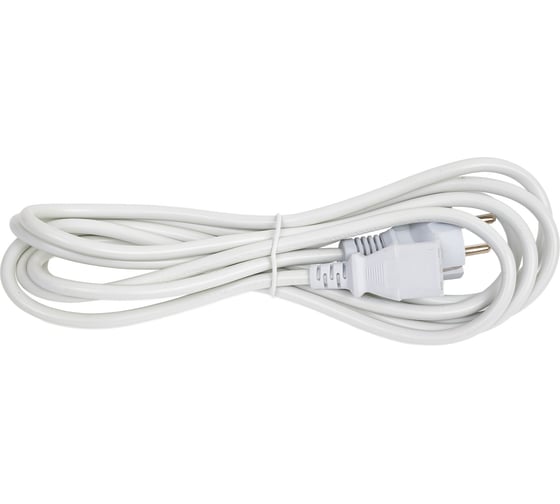 Шнур питания LANMASTER C13-Schuko, 3х0.75, 220В, 10А, белый, 3 метра LAN-PP13/SH-3.0-WH