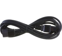 Шнур питания LANMASTER C13-C14, 3х0.75, 220В, 10А, черный, 2 метра LAN-PPM-10A-2.0 LAN-PP13/14-2.0-BK