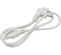 Шнур питания LANMASTER C13-Schuko , 3х0.75, 220В, 10А, белый, 1 метр LAN-PP13/SHA-1.0-WH