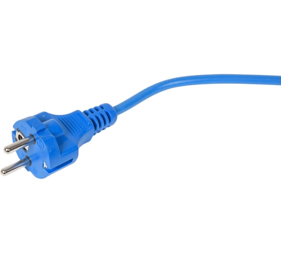 Шнур питания LANMASTER C13-Schuko, 3х0.75, 220В, 10А, синий, 2 метра LAN-PP13/SH-2.0-BL 1