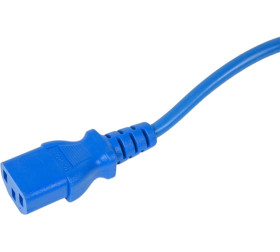 Шнур питания LANMASTER C13-Schuko, 3х0.75, 220В, 10А, синий, 2 метра LAN-PP13/SH-2.0-BL