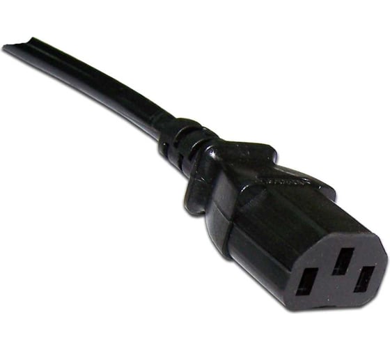 Шнур питания LANMASTER C13-Schuko, 3х0.75, 220В, 10А, черный, 2 метра LAN-PPC-10A-2.0 LAN-PP13/SH-2.0-BK