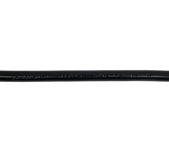 Шнур питания с блокировкой LANMASTER C19-Schuko, 3х1.5, 220В, 16А, черный, 2 метра LAN-PP19L/SH-2.0-BK