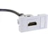 Вставка LANMASTER Mosaic 22.5x45 с адаптером HDMI, мама-мама, белая LAN-SIP-22HDMI-WH 5