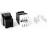 Вставка LANMASTER Keystone RJ-45, категория 6, черная, со шторкой, 180 градусов, LAN-OK45U6/180P-BK 1