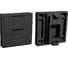 Вставка LANMASTER 45x45 на 1 кейстоун, со шторкой, черный, LAN-SIP-23N-BK 1