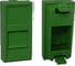 Вставка LANMASTER 22.5х45 на 1 кейстоун, со шторкой, зеленая, LAN-SIP-22N-GN 1