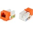 Вставка LANMASTER Keystone RJ-45, категория 5e, оранжевая, LAN-OK45UTP5E-OR 1