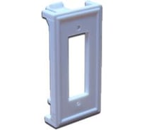 Вставка LANMASTER 22.5х45 для ВО адаптера SC дуплексный, белая, LAN-SIP-2SC-WH