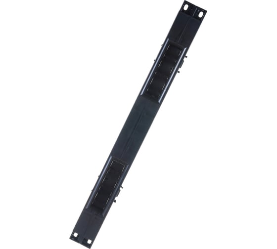 Кабельный органайзер LANMASTER 19 пластиковый, с крышкой, 1U LAN-ORG/CVP-1U