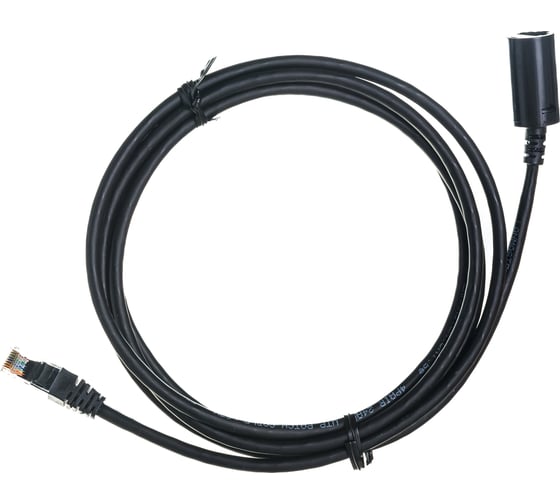 Удлинитель патч-корда LANMASTER UTP кат.5E, розетка RJ45 - вилка RJ-45, 2.0 м, черный LAN-PCEXT/U5E-2.0-BK