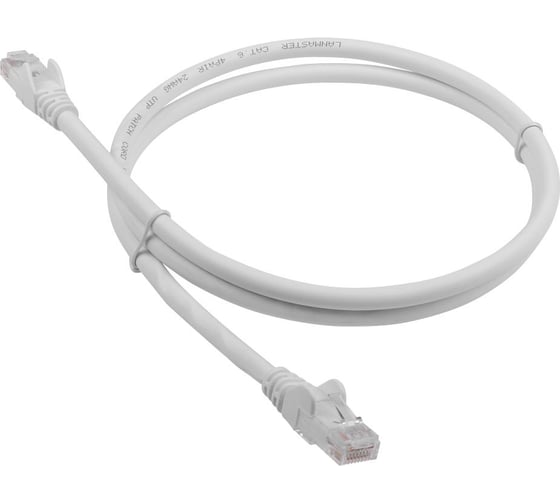Патч-корд LANMASTER LSZH UTP кат.6, 15 м, белый LAN-PC45/U6-15-WH 1
