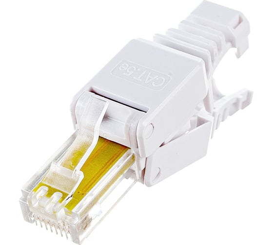 Полевой коннектор LANMASTER RJ-45 8P8C, категории 5E LAN-TMP-U5E-WH
