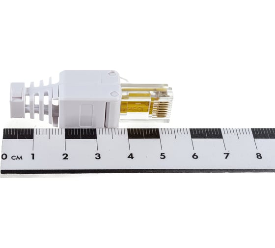 Полевой коннектор LANMASTER RJ-45 8P8C, категории 5E LAN-TMP-U5E-WH