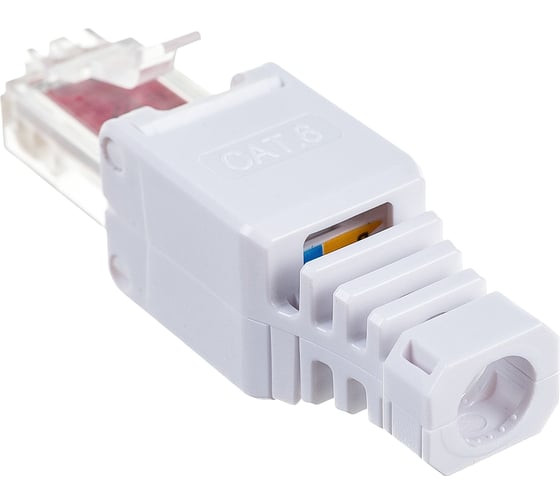 Полевой коннектор LANMASTER RJ-45 8P8C, категории 6 LAN-TMP-U6-WH