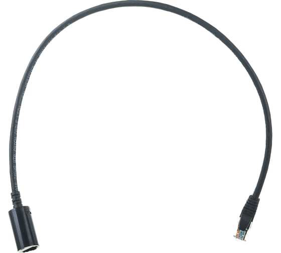 Удлинитель патч-корда LANMASTER UTP кат.5E, розетка RJ45 - вилка RJ-45, 0.5 м, черный LAN-PCEXT/U5E-0.5-BK