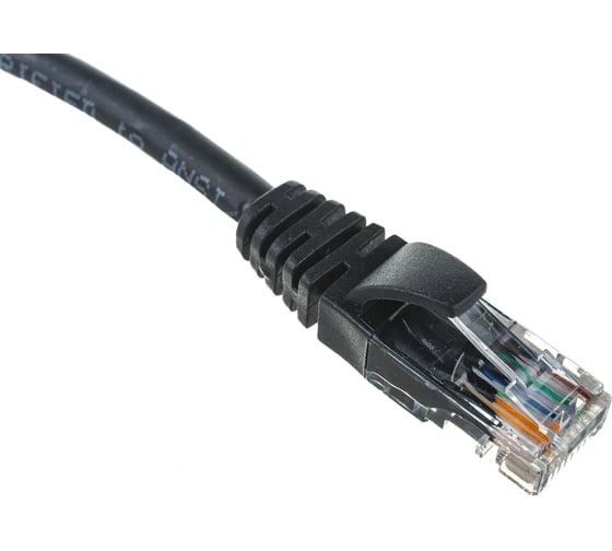 Удлинитель патч-корда LANMASTER UTP кат.5E, розетка RJ45 - вилка RJ-45, 0.5 м, черный LAN-PCEXT/U5E-0.5-BK