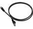 Патч-корд LANMASTER RJ45 - RJ45, 4 пары, UTP, категория 6, 0.5 м, черный, LSZH, LAN-PC45/U6-0.5-BK 1