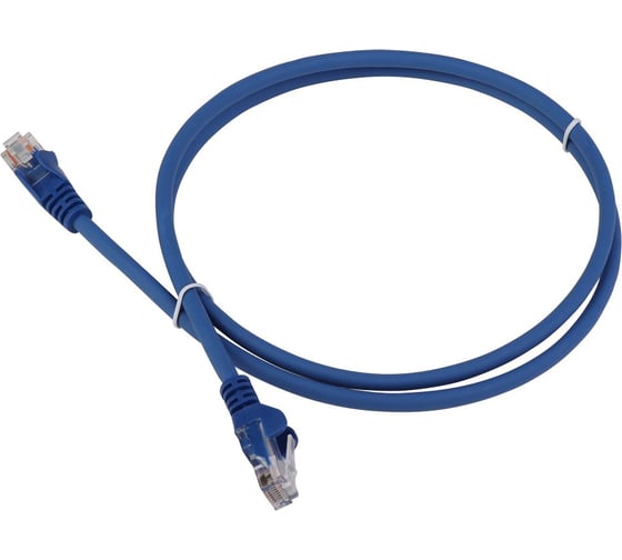 Патч-корд LANMASTER RJ45 - RJ45, 4 пары, UTP, категория 5е, 10 м, синий, LSZH, LAN-PC45/U5E-10-BL