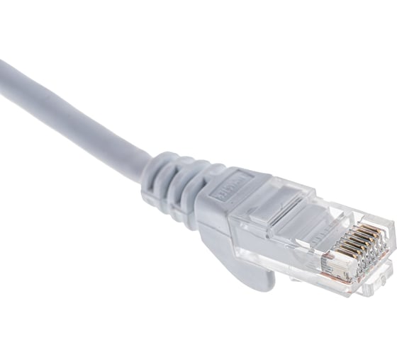 Патч-корд LANMASTER RJ45 - RJ45, 4 пары, UTP, категория 5е, 10 м, белый, LSZH, LAN-PC45/U5E-10-WH