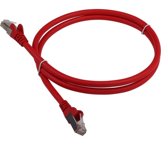 Патч-корд LANMASTER RJ45 - RJ45, 4 пары, S/FTP, категория 6A, 7 м, красный, LSZH, LAN-PC45/S6A-7.0-RD