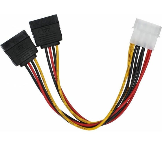 Переходник питания VCOM SATA-устройств, 1 big -2SATA VPW7572 1