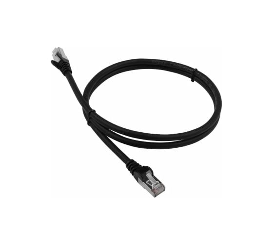 Патч-корд LANMASTER RJ45 - RJ45, 4 пары, S/FTP, категория 6A, 3 м, черный LSZH, LAN-PC45/S6A-3.0-BK 1