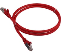 Патч-корд LANMASTER RJ45 - RJ45, 4 пары, S/FTP, категория 6A, 3 м, красный, LSZH, LAN-PC45/S6A-3.0-RD