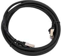 Патч-корд LANMASTER RJ45 - RJ45, 4 пары, S/FTP, категория 6A, 2 м, черный LSZH, LAN-PC45/S6A-2.0-BK