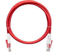 Шнур NIKOMAX, U/UTP 4 пары, категория 6, 7х0,205 мм, красный, 3м NMC-PC4UE55B-030-C-RD